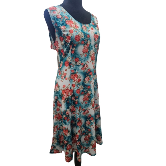 NWT Tam Ware Sleeveless Floral Fit and Flare Dress Small - Picture 6 of 9
